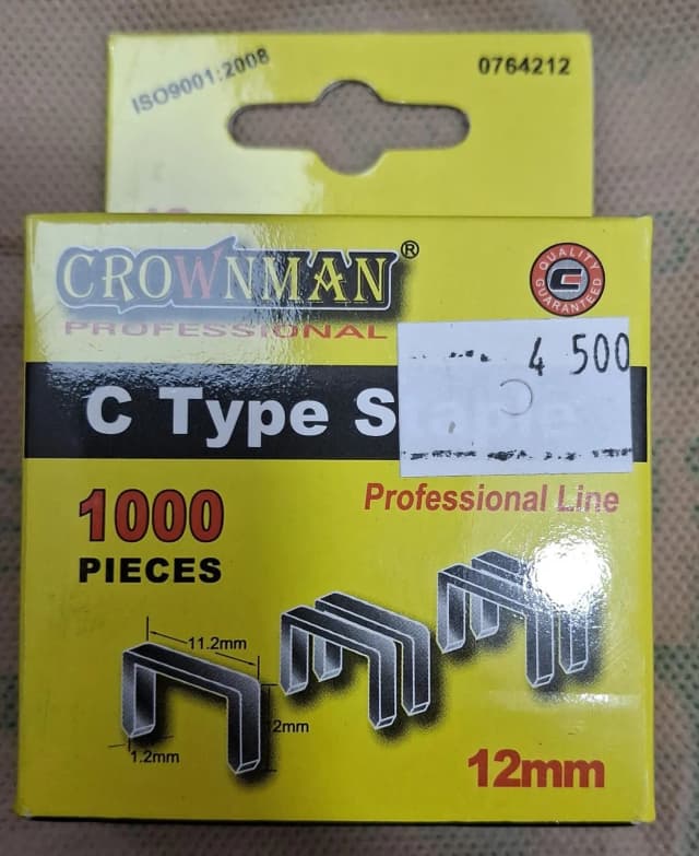 Gancho Grapadora 12mm X 1000 Pz