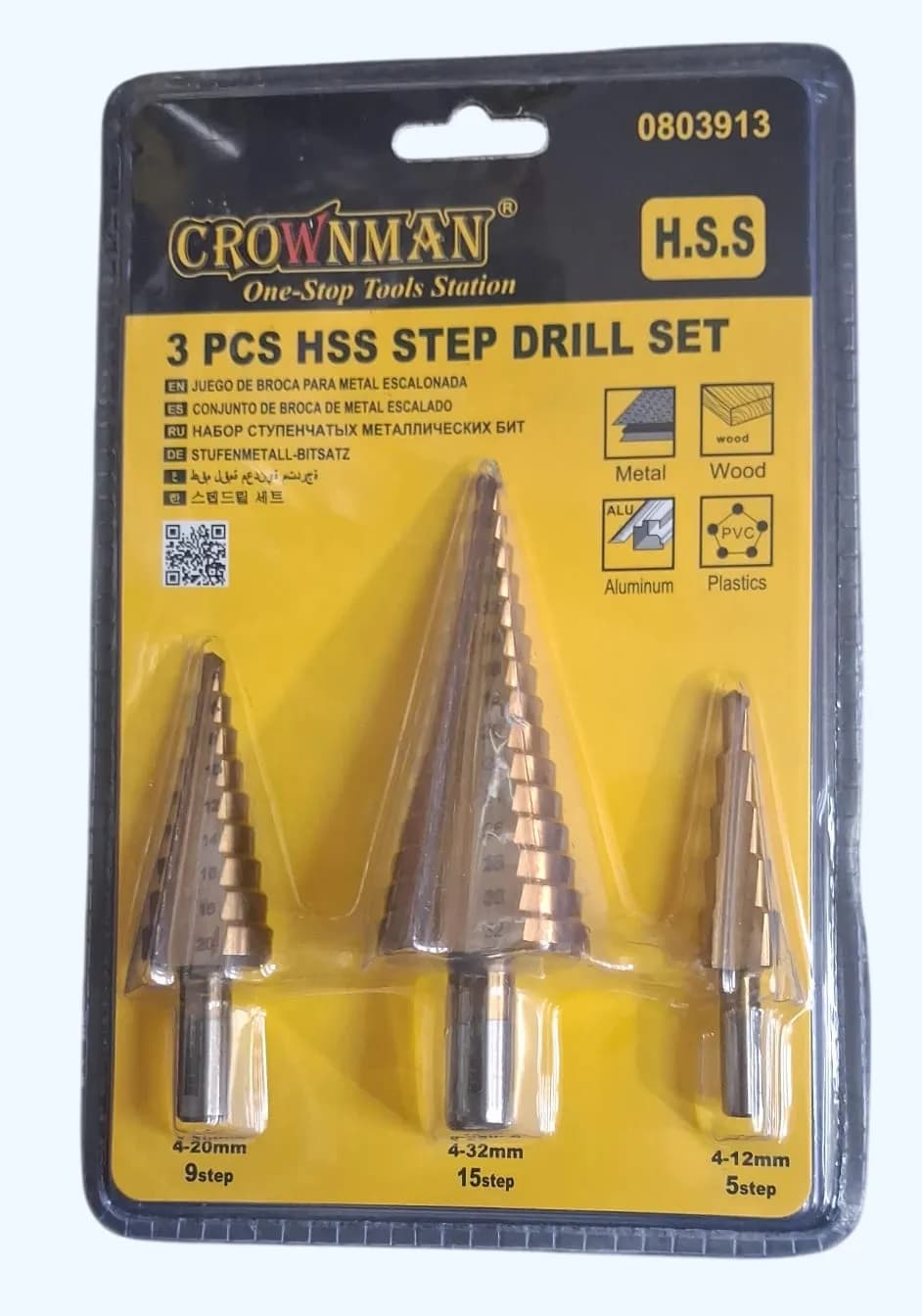 Juego Brocas Escalonadas x 3Pz